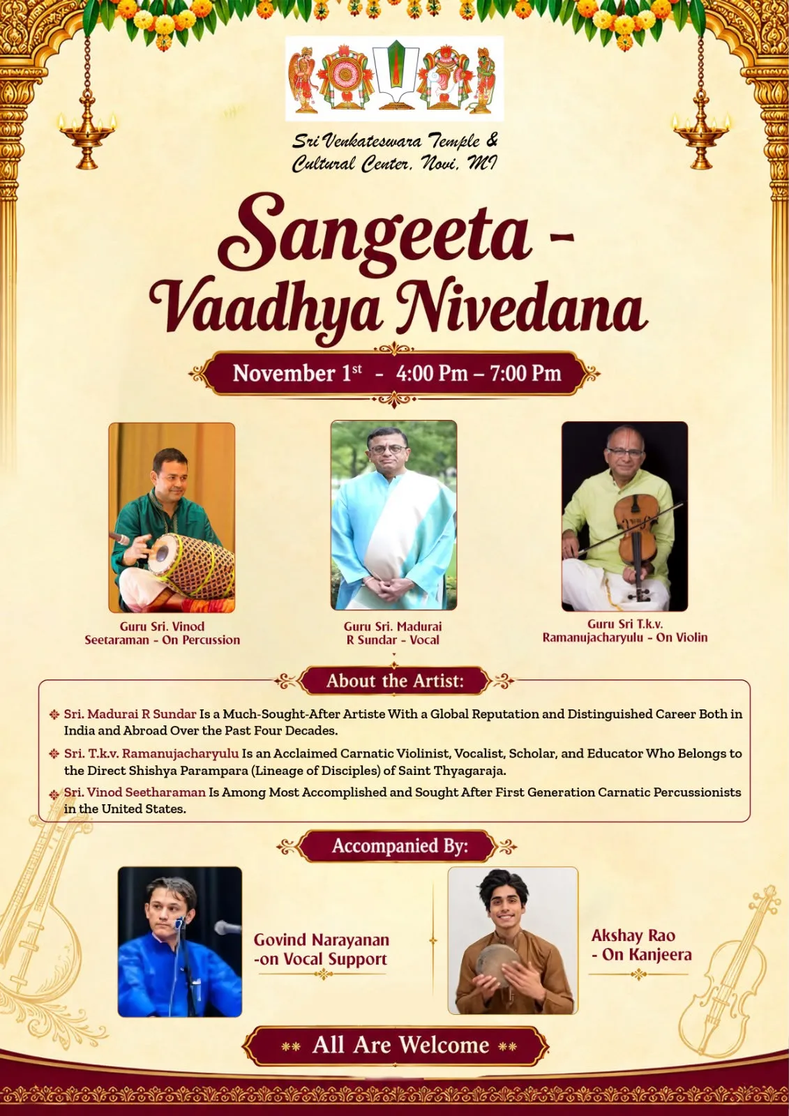 Sangeeta – Vaadhya Nivedana