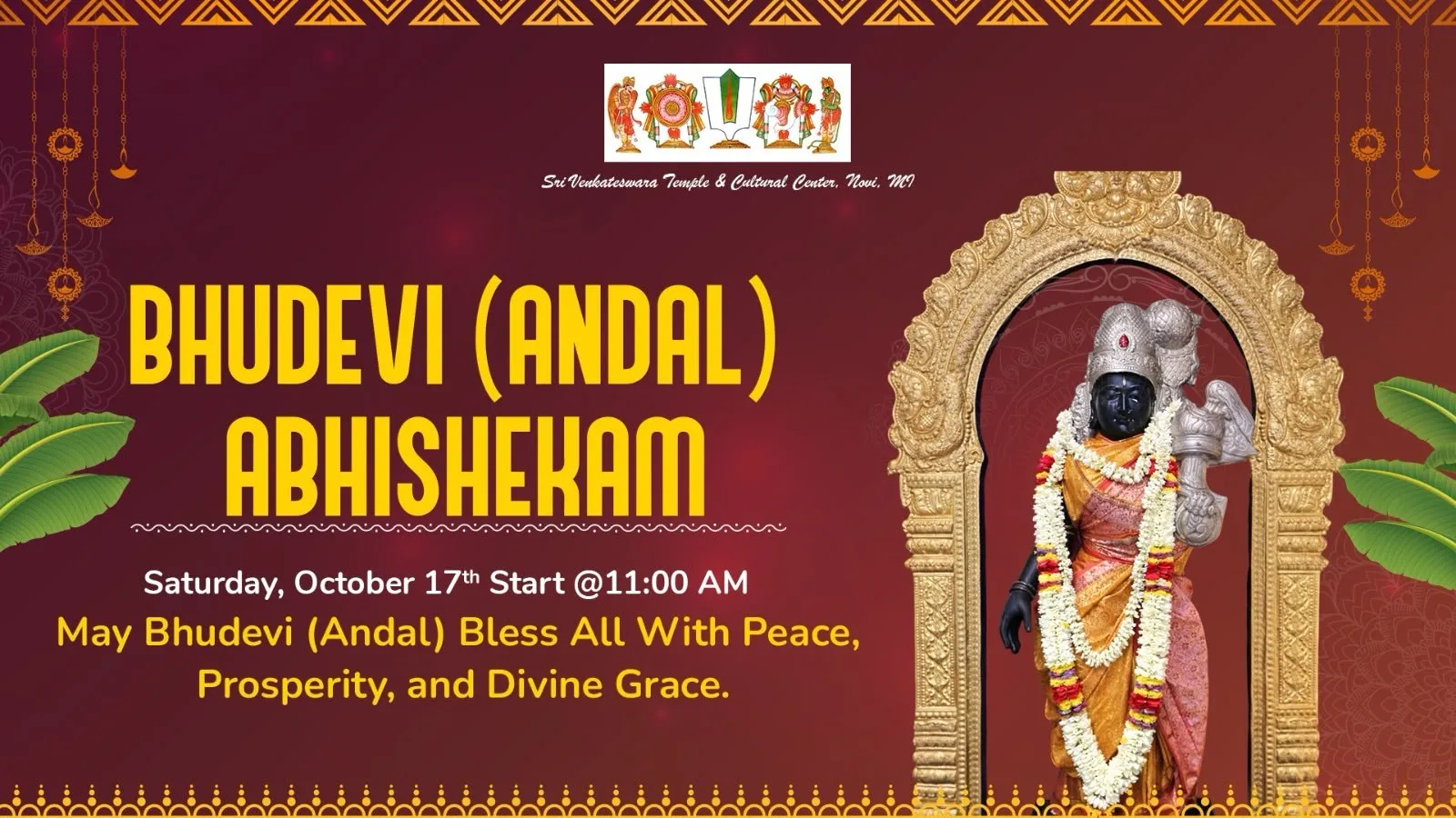 Bhudevi (Andal) Abhishekam